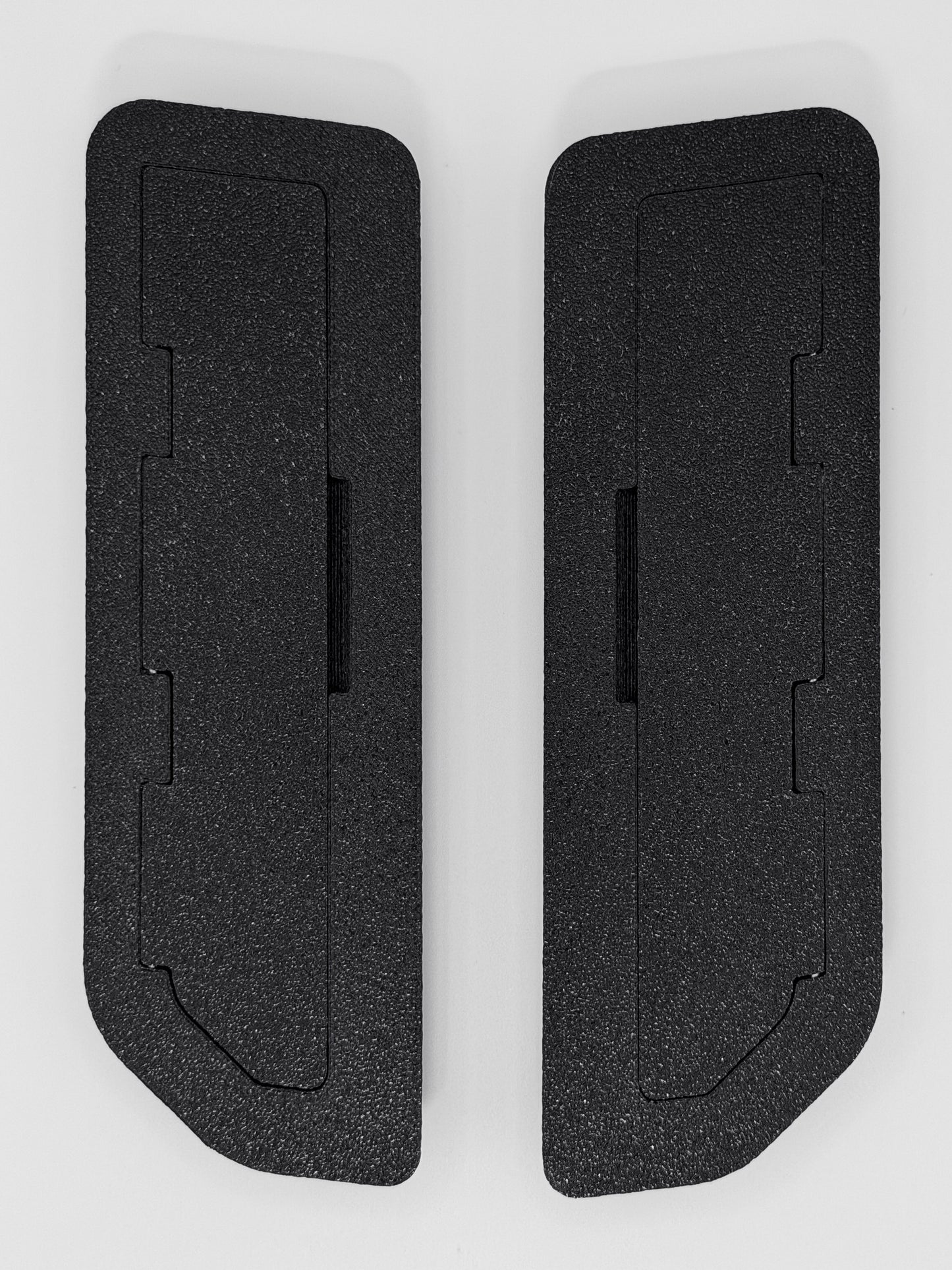 VantageLab AirLock A-pillar vent cover for Ford Bronco — front face view, closed, left and right pair