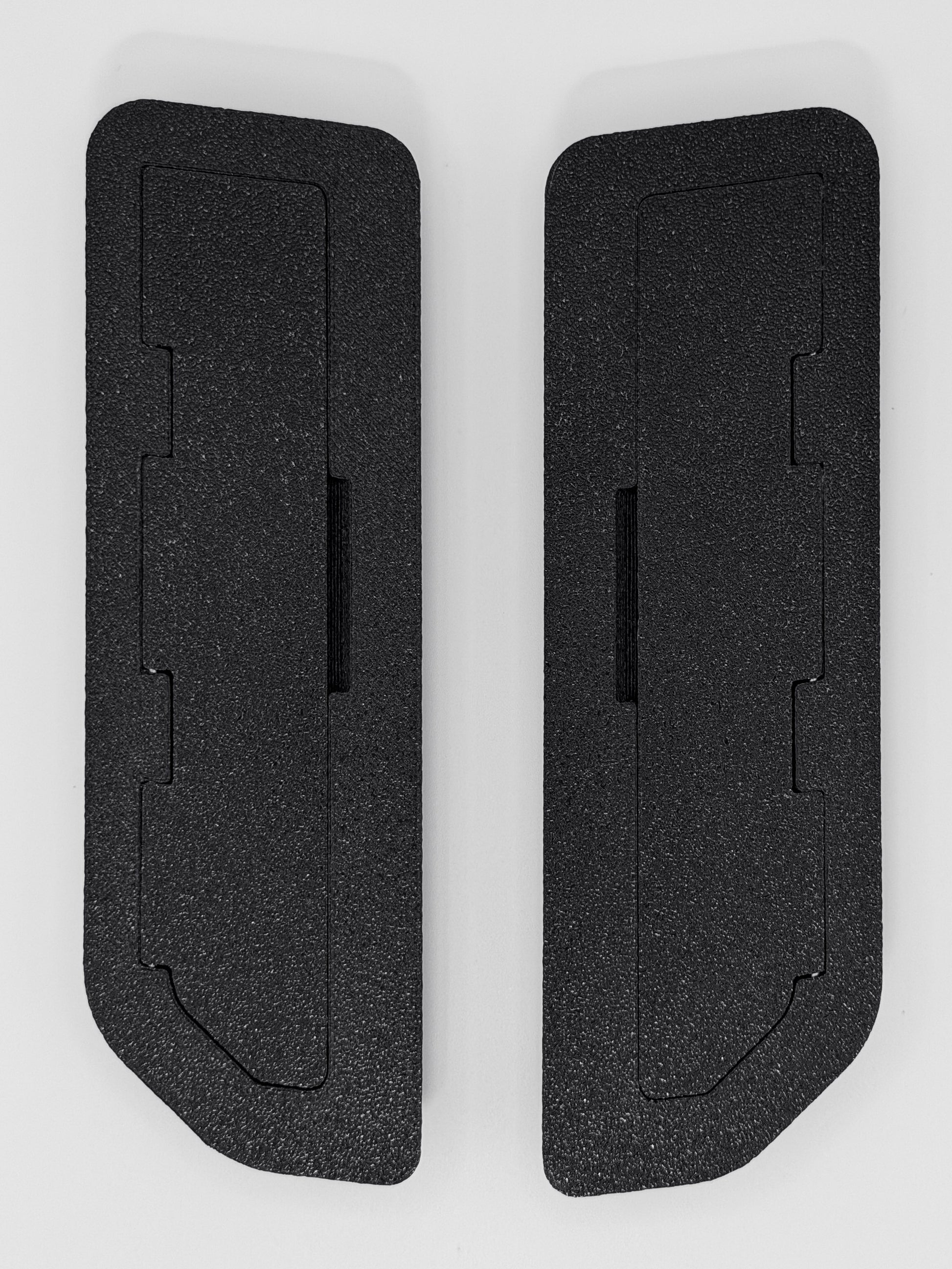 VantageLab AirLock A-pillar vent cover for Ford Bronco — front face view, closed, left and right pair