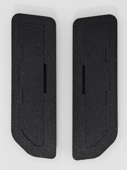 VantageLab AirLock A-pillar vent cover for Ford Bronco — front face view, closed, left and right pair