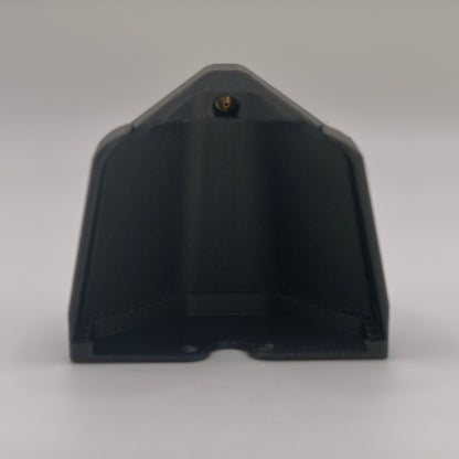 Bottom view of the LensJet for Wolfbox shroud with the integrated brass washer nozzle inside